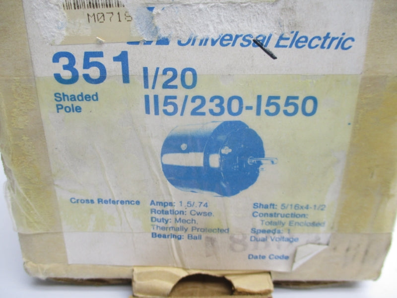 MAGNETEK UNIVERSAL JB2R063N SER. 34BA 115/230V 1.5/.74A NSMP