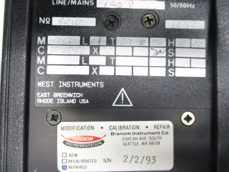 WEST INSTRUMENTS 2050 120/240V 5A UNMP