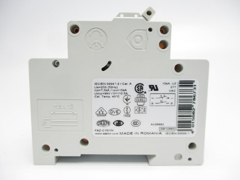 EATON FAZ-C15/1N 240V 15A NSMP