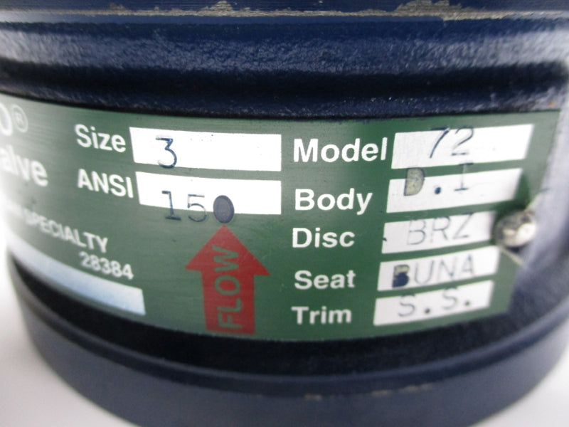 MUELLER MUESSCO 72 3" UNMP