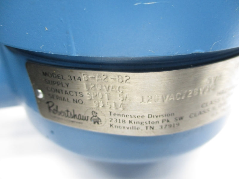 ROBERTSHAW 314B-A2-B2 120VAC 5A 3/4" NSMP