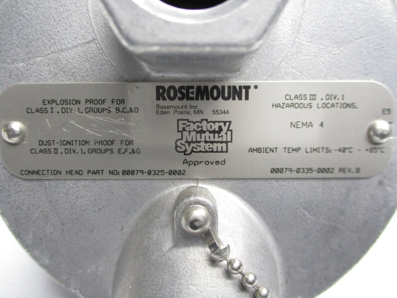 ROSEMOUNT 00079-0325-0002 3/4" UNMP