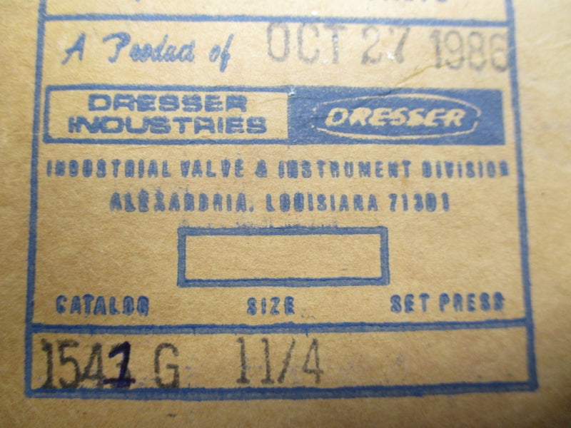 DRESSER 1541G 1 1/4" NSNP