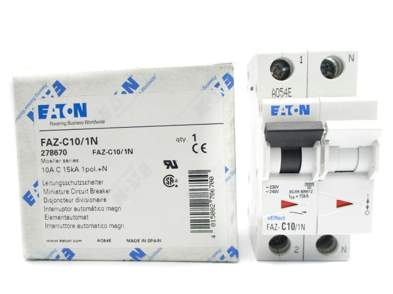 EATON FAZ-C10/1N 240V 10A NSMP