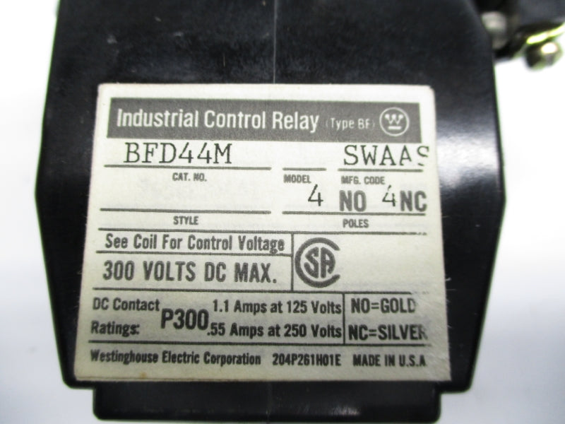 WESTINGHOUSE BFD44M 300VDC 1.1A UNMP