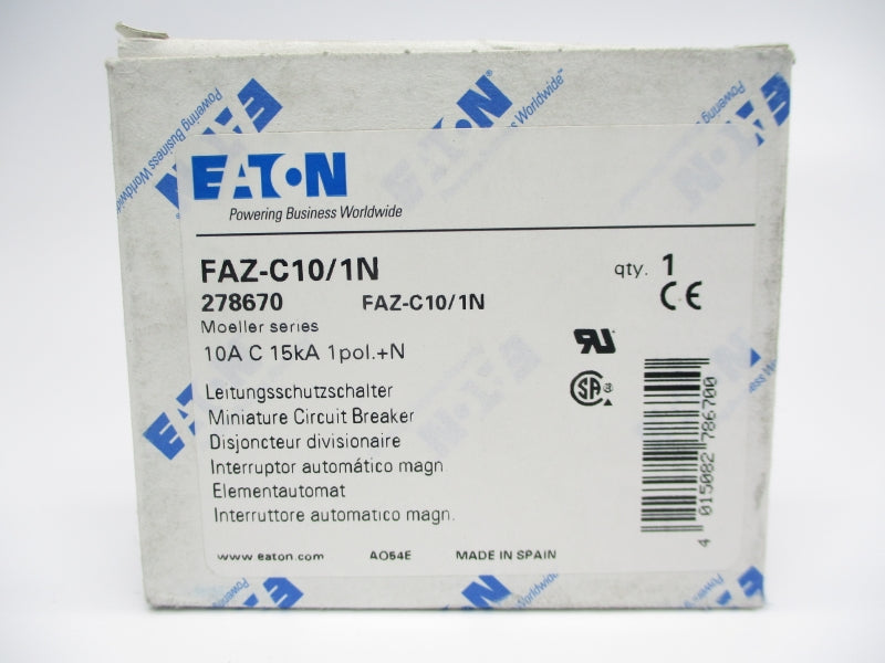 EATON FAZ-C10/1N 240V 10A NSMP