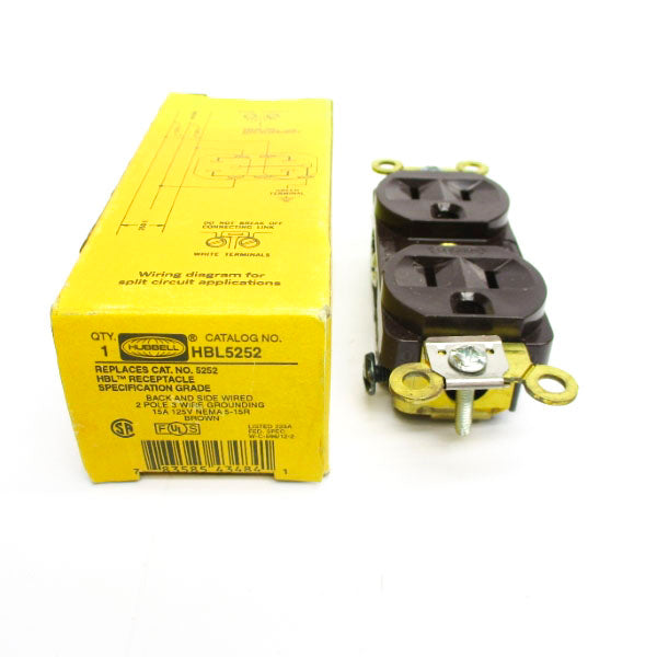 HUBBELL HBL5252 125V 15A NSMP