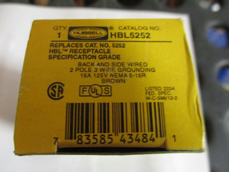 HUBBELL HBL5252 125V 15A NSMP