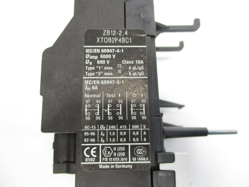 EATON ZB12-2,4 XT0B2P4BC1 690V 1,6-2,4A NSMP