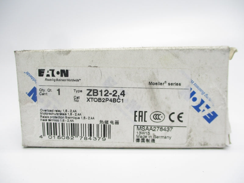 EATON ZB12-2,4 XT0B2P4BC1 690V 1,6-2,4A NSMP