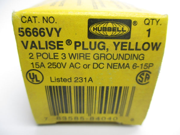 HUBBELL 5666VY 250V 15A NSMP