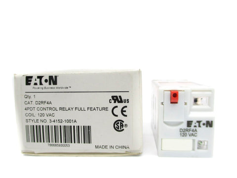 EATON D2RF4A 120VAC 8A NSMP