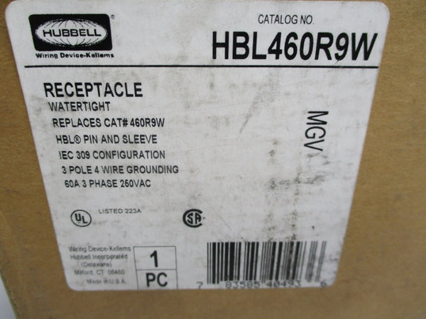 HUBBELL HBL460R9W 250VAC 60A NSMP