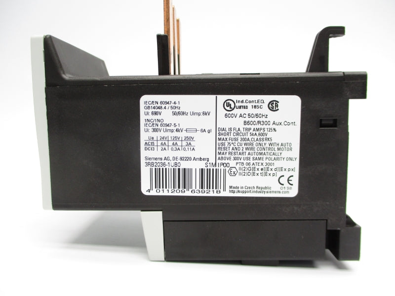 SIEMENS 3RB2036-1UB0 690V 12.5-50A NSMP