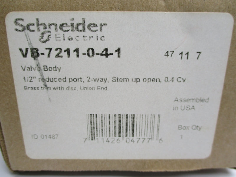 SCHNEIDER ELECTRIC VB-7211-0-4-1 NSMP
