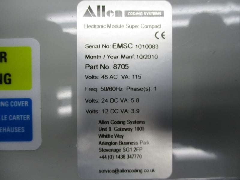 ALLEN CODING SYSTEMS 8705 48VAC NSNP