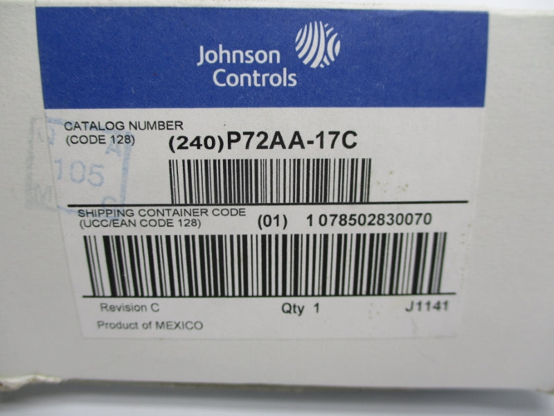 JOHNSON CONTROLS P72AA-17 600V 50/500PSI NSMP