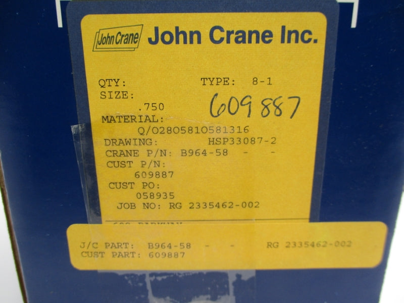 JOHN CRANE 8-1 .750" NSMP