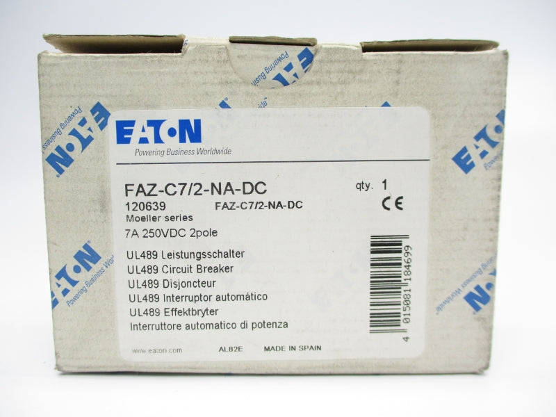 EATON FAZ-C7/2-NA-DC 250VDC 7A NSMP