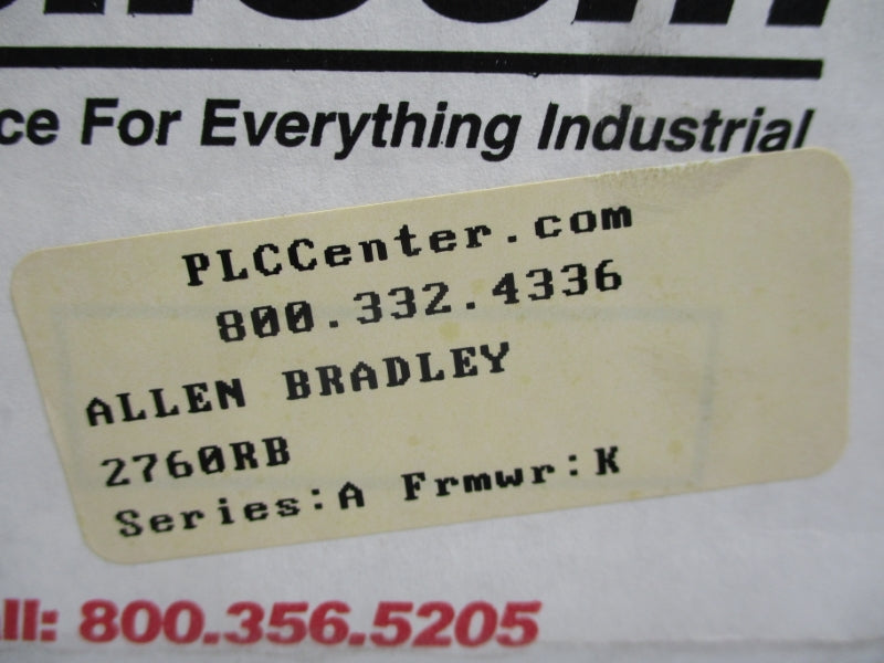 ALLEN BRADLEY 2760-RB SER. A 5VDC 1.25A REMAN