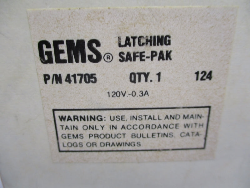 GEMS ST41705 120VAC 0.3A NSMP