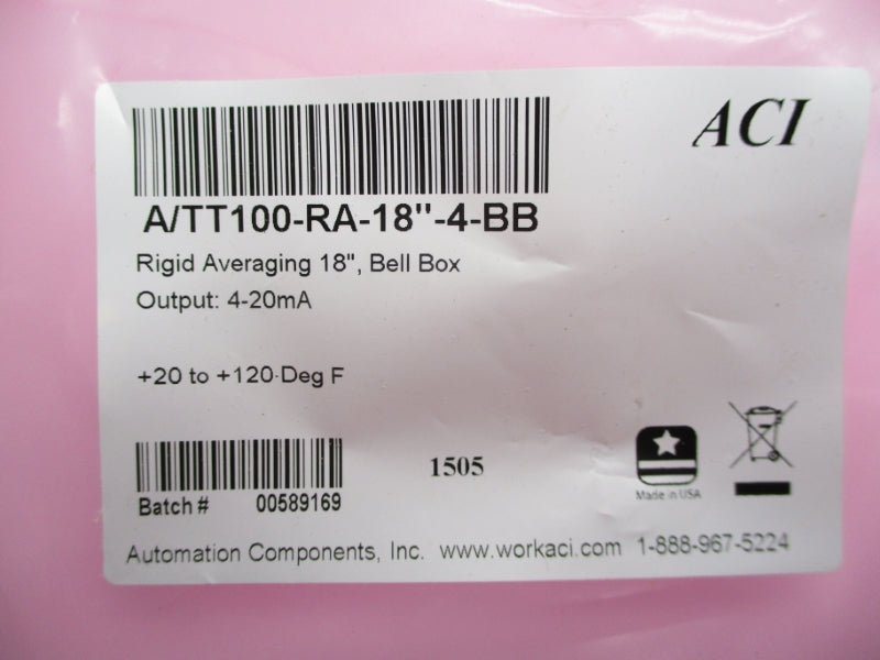 ACI A/TT100-RA-18"-4-BB NSMP