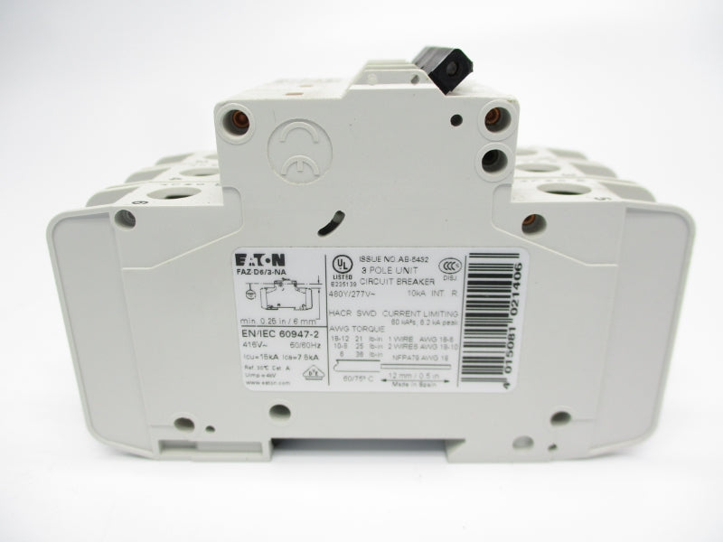 EATON FAZ-D6/3-NA 277VAC 6A NSMP