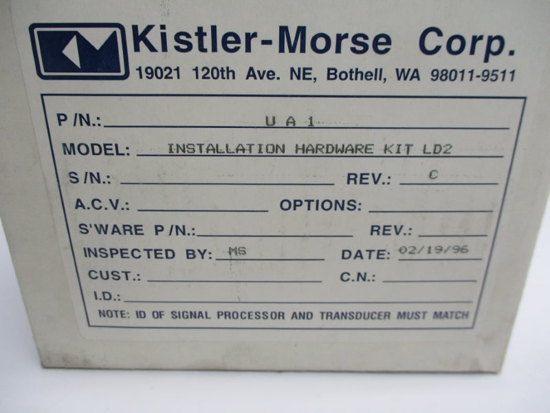 KISTLER MORSE UA1 LD2 NSMP
