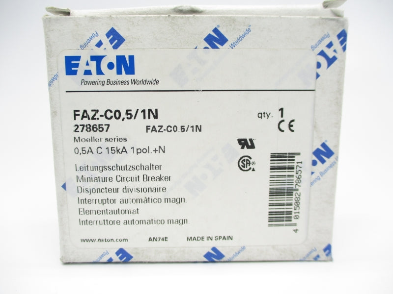 EATON FAZ-C0,5/1N 240V 0,5A NSMP