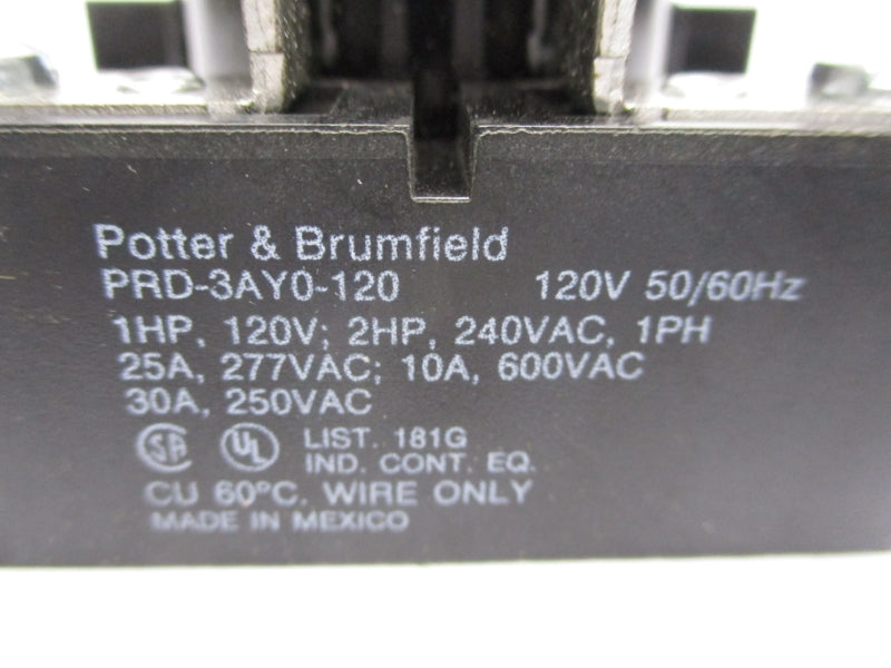 POTTER&BRUMFIELD PRD-3AY0-120 600VAC 30A NSMP