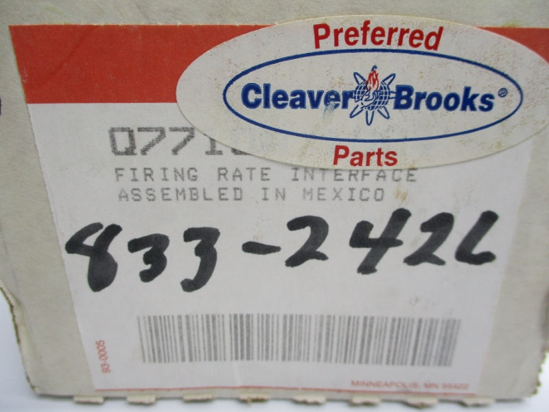 CLEAVER BROOKS 833-2426 Q7710A1004 102-132VAC NSMP