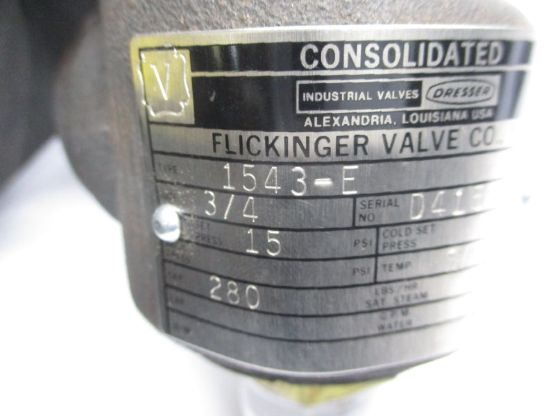 DRESSER 1543-E 15PSI 3/4" UNMP