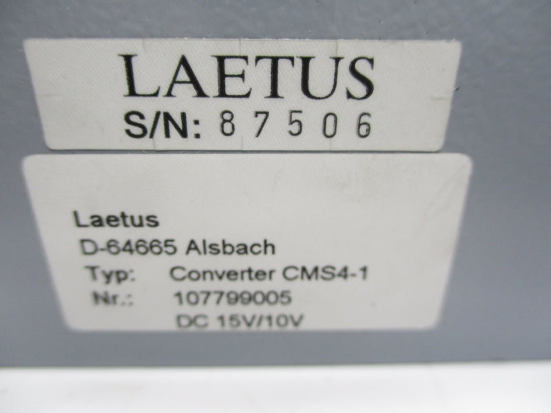 LAETUS CMS4-1 107799005 15V/10VDC UNMP