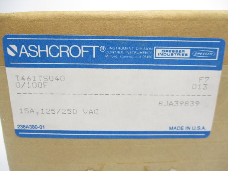 ASHCROFT T461TS040 125/250VAC 15A NSFS