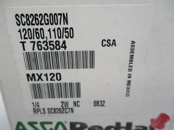 ASCO SC8262G007N 140PSI 1/4" NSMP