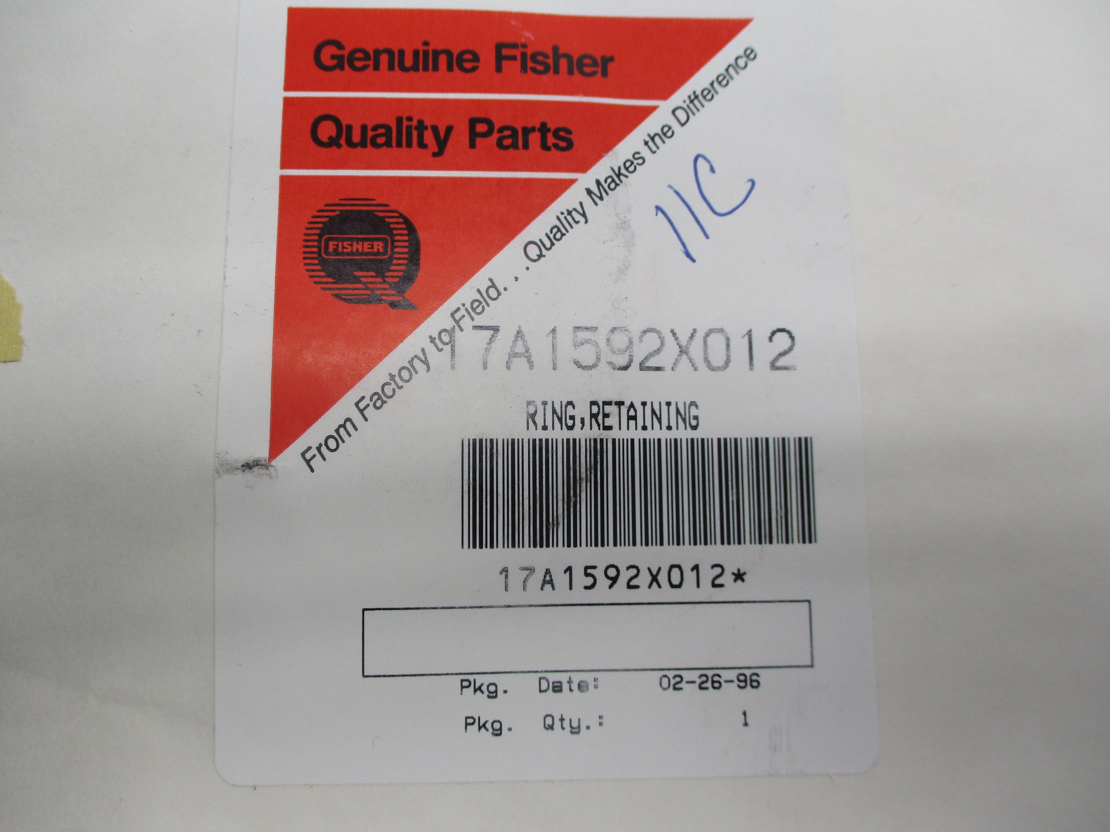 FISHER 17A1592X012 NSFS