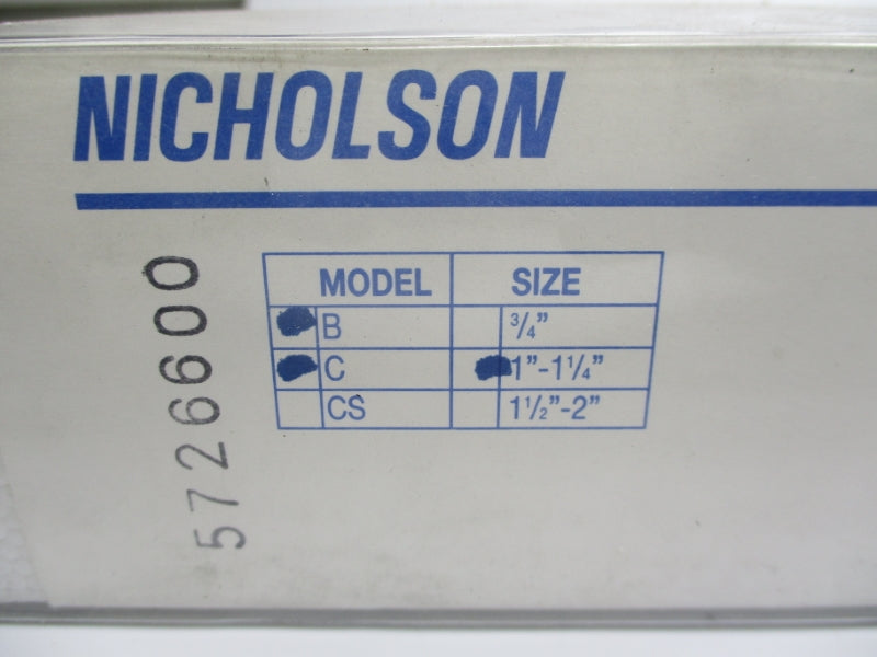 NICHOLSON B-C 1"-1 1/4" NSMP