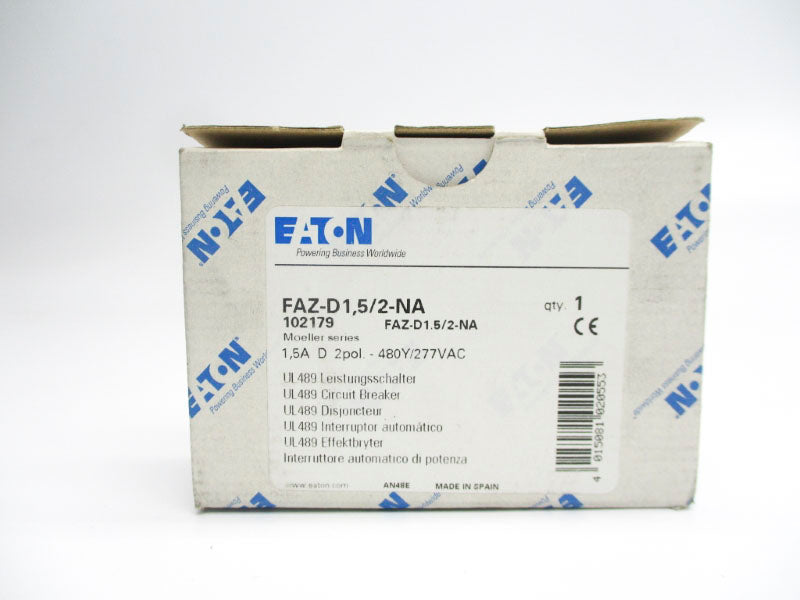 EATON FAZ-D1,5/2-NA 277VAC 1,5A NSMP