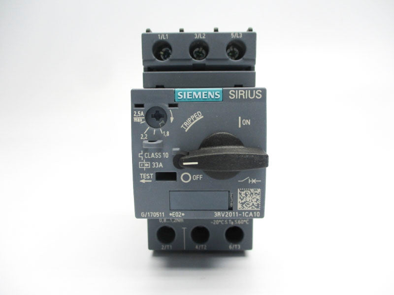 SIEMENS 3RV2011-1CA10 600V 1.8-2.5A NSMP