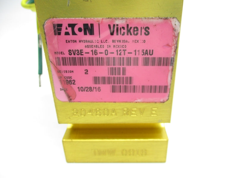 EATON SV3E-16-0-12T-115AU 115V UNMP