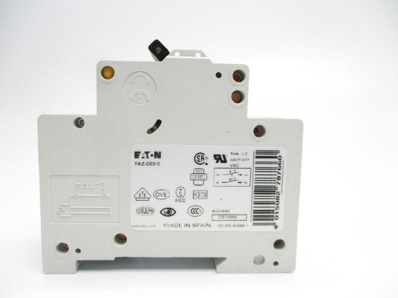 EATON FAZ-C63/2 277VAC 63A NSMP