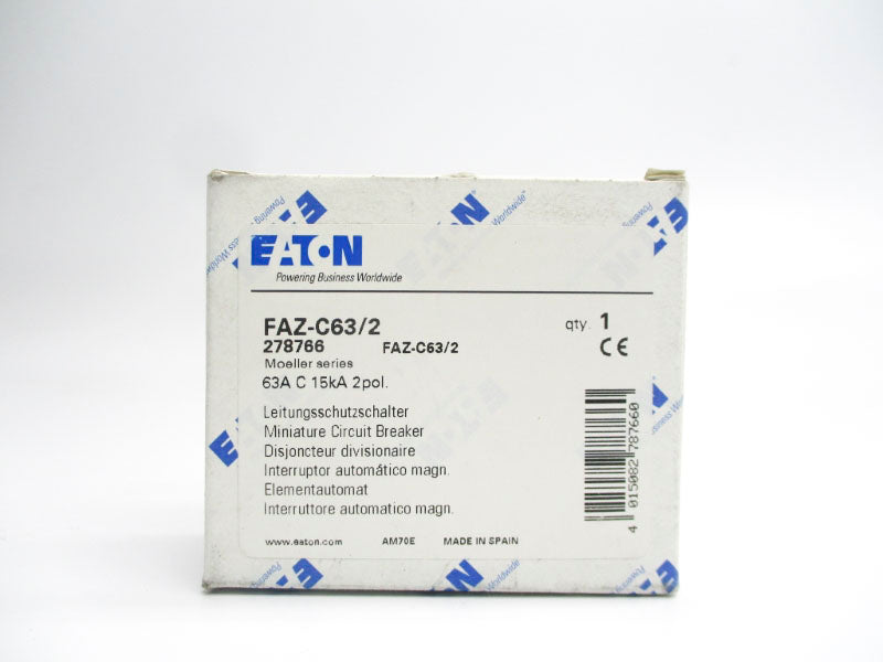 EATON FAZ-C63/2 277VAC 63A NSMP