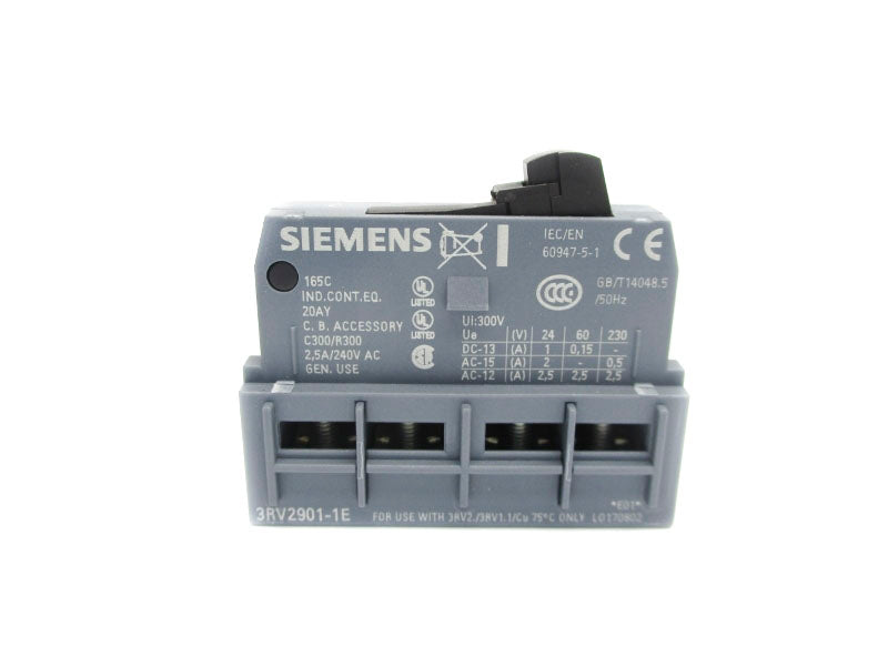 SIEMENS 3RV2901-1E 240VAC 2,5A (PKG OF 10) NSMP