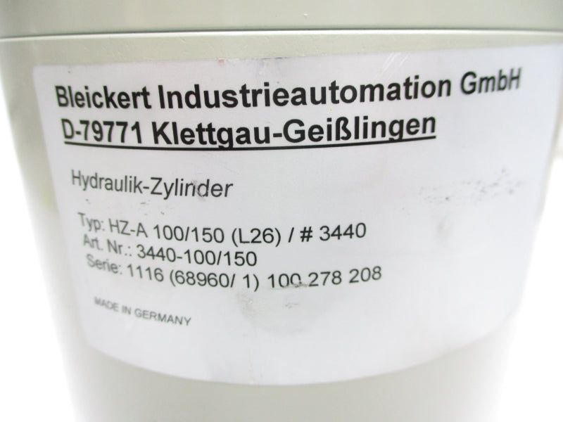 BLEICKERT INDUSTRIAL AUTOMATION HZ-A100/150(L26)/#3440 3440-100/150 NSNP