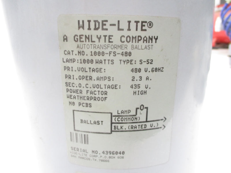WIDE-LITE 1000-FS-480 480V 2.3A UNMP