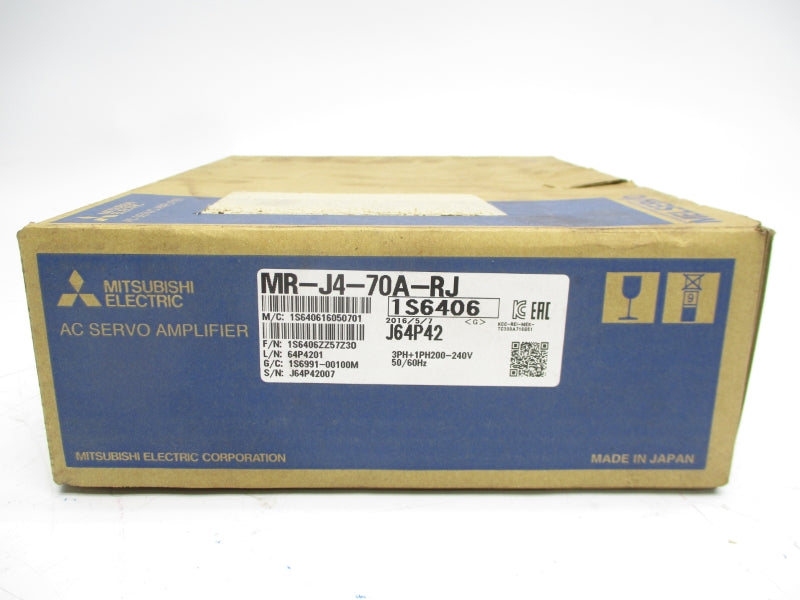 MITSUBISHI MR-J4-70A-RJ 200-240VAC 3.8/6.5A NSMP