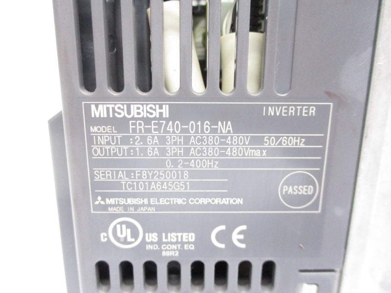 MITSUBISHI FR-E740-016-NA 380-480VAC 2.6A NSNP