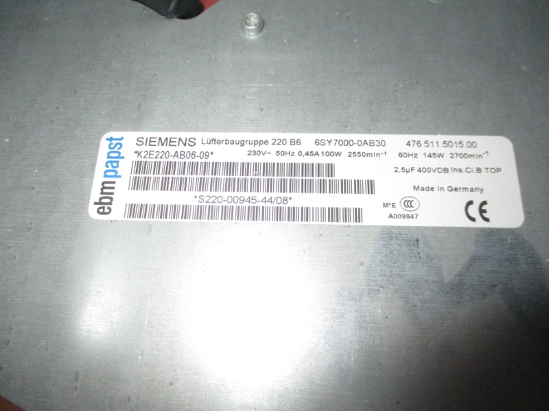 SIEMENS 6SE7031-5EF60-Z 380-480VAC 160A NSMP