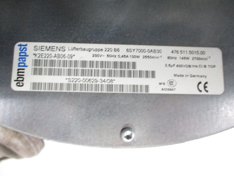 SIEMENS 6ES7031-2EF60-Z 380-480VAC 136A (AS PICTURED) UNMP