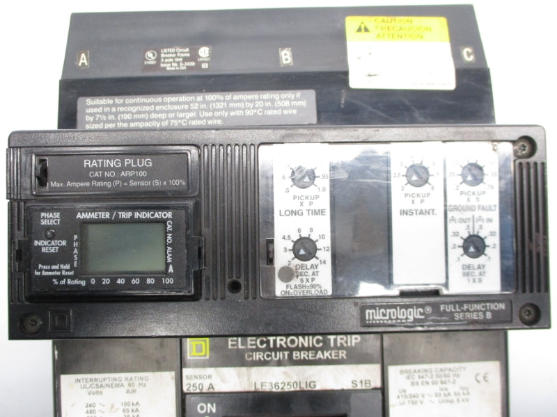 SQUARE D LE36250LIG 600V 250A NSNP